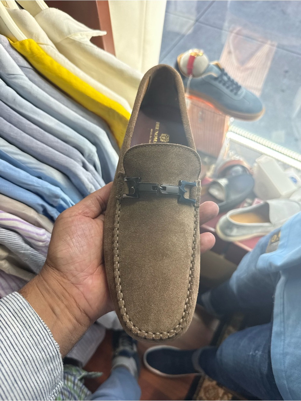 Bruno Magli Men's Suede Driving Loafers - Brown